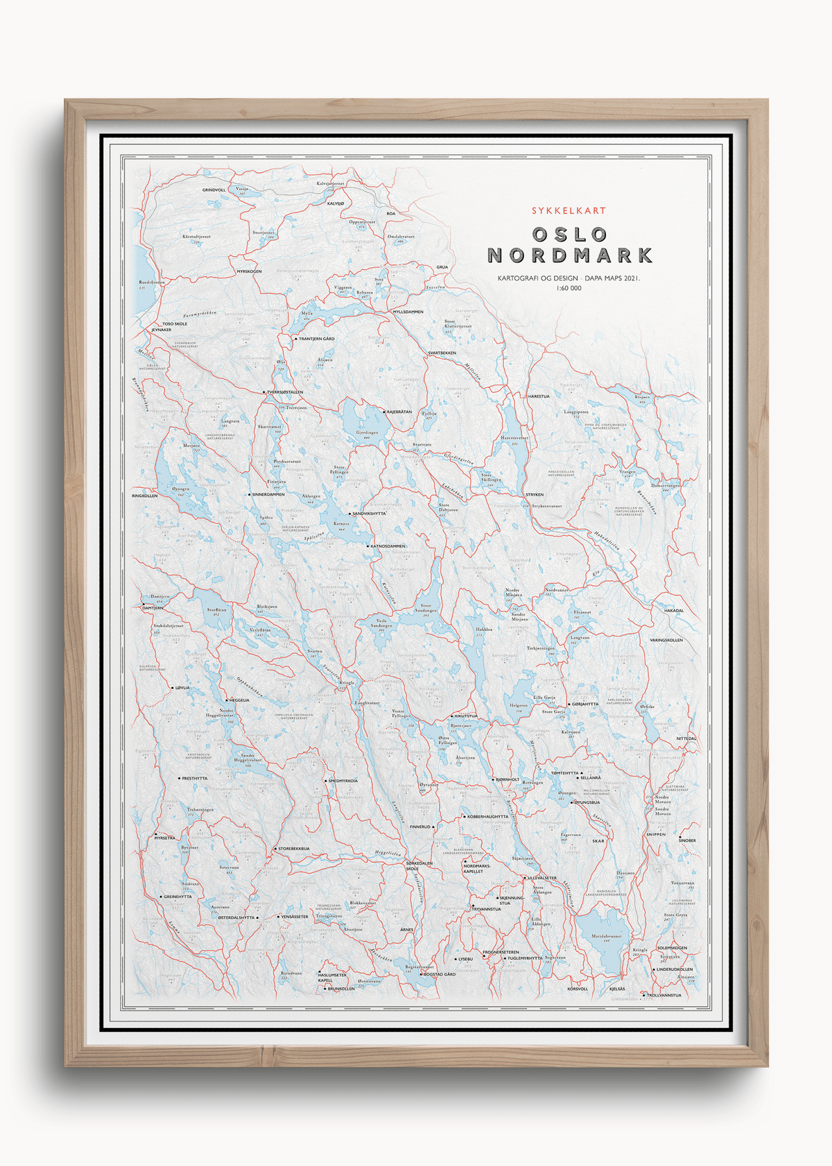 Sykkelkart Oslo Nordmark