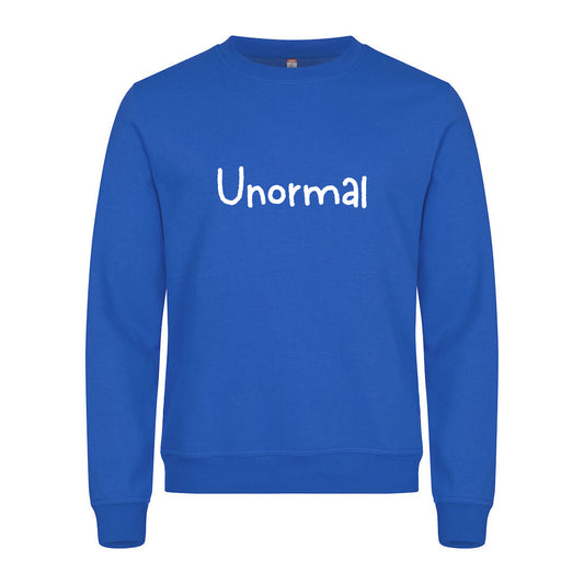 Unormal - genser Blå Foran