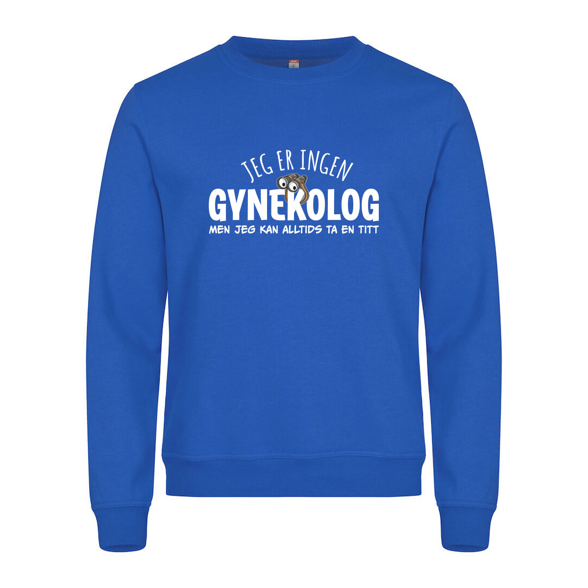 Gynekolog - genser Blå Foran