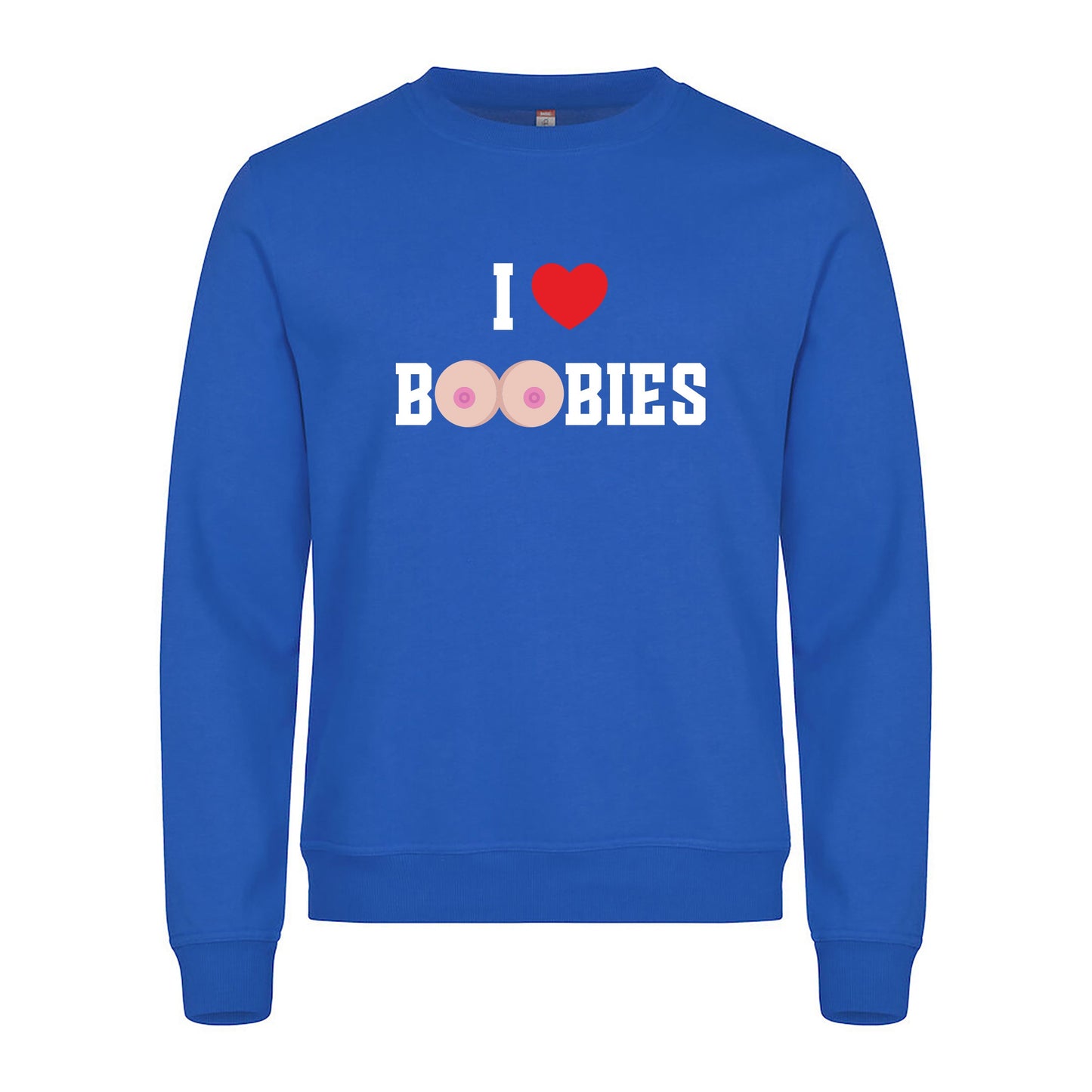 I Love Boobies - Genser Blå Foran