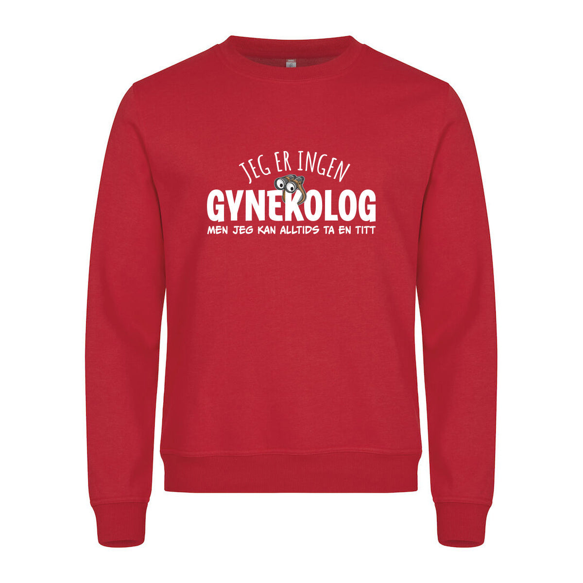 Gynekolog - genser Rød Foran