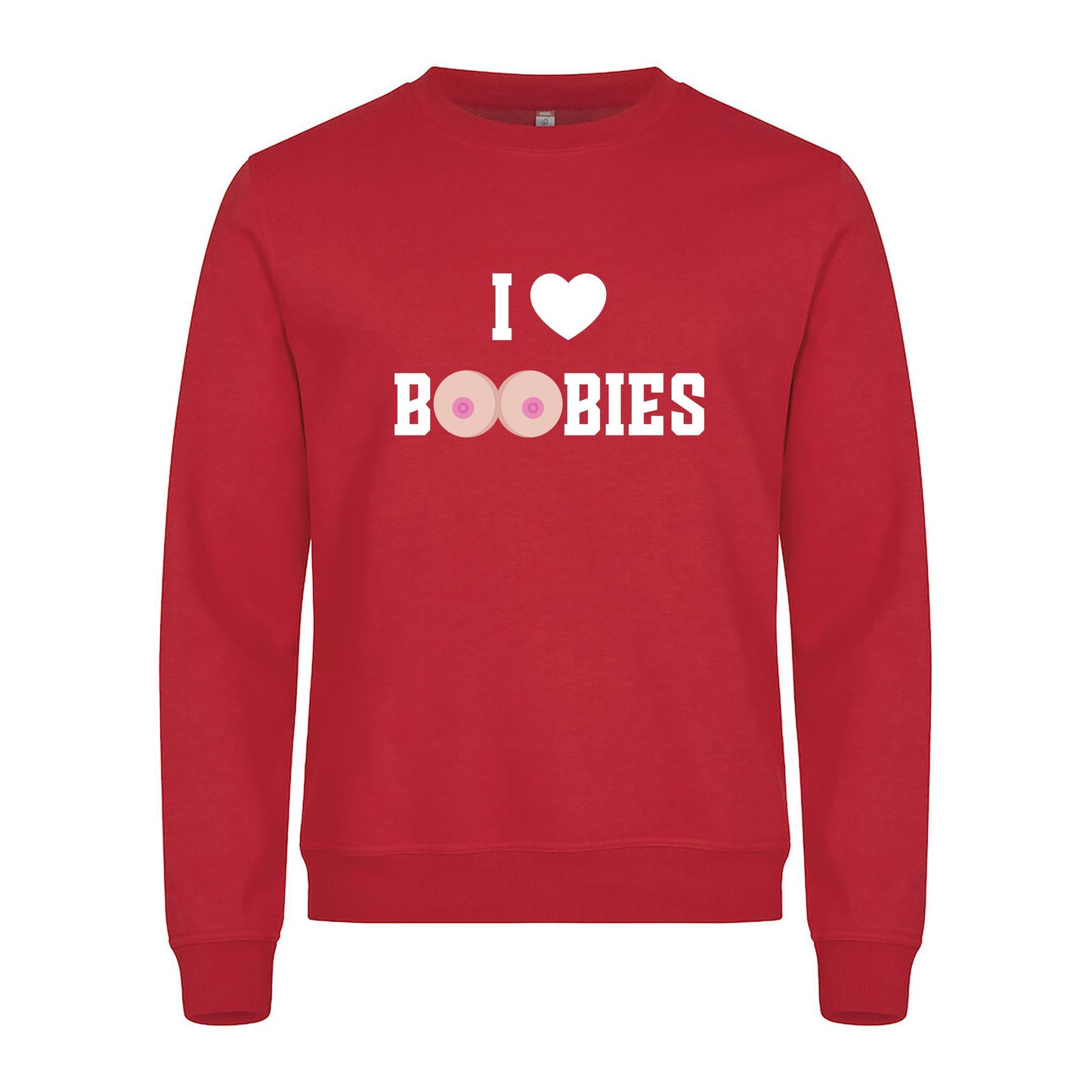 I Love Boobies - Genser Rød Foran