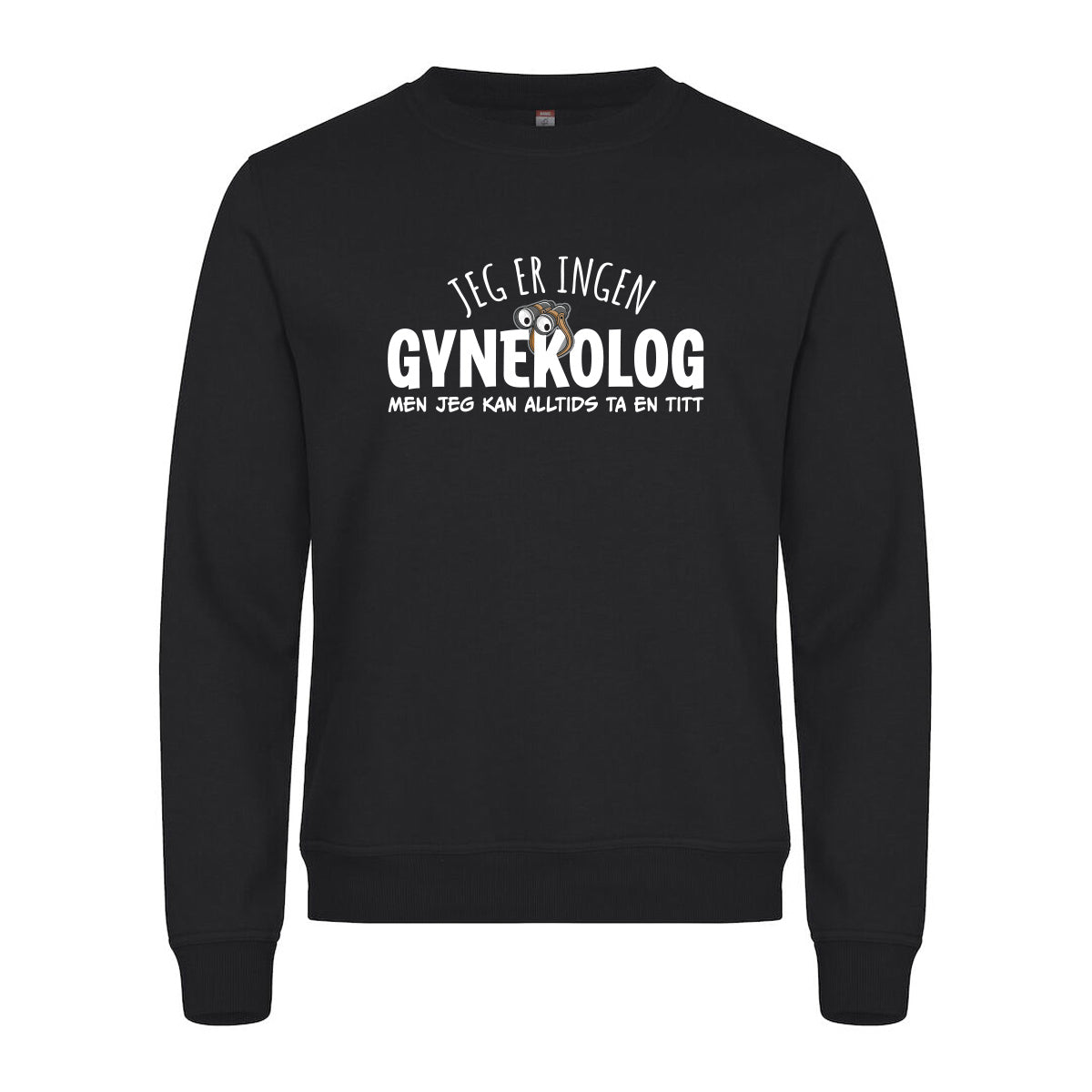 Gynekolog - genser Sort Foran