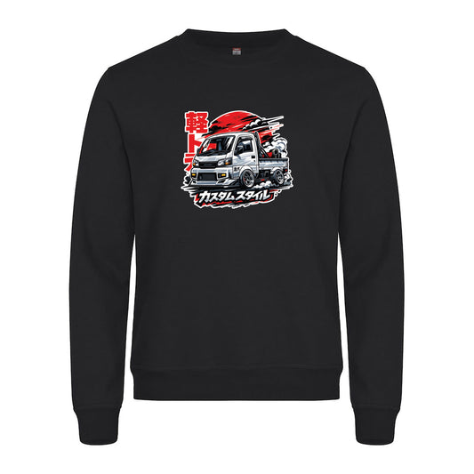 KeiTruck Racer - Genser Sort Foran