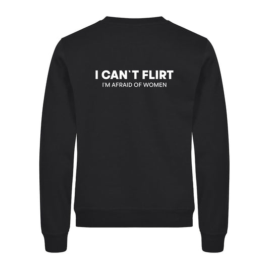 I Can`t Flirt - Genser Svart Bak