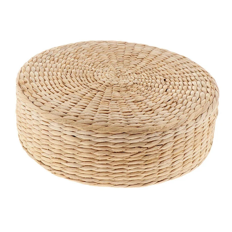 Yogapute av strå 30x30x10cm