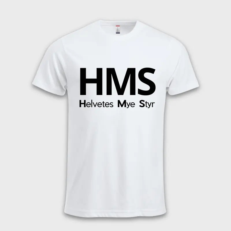 HMS - Helvetes Mye Styr Hvit