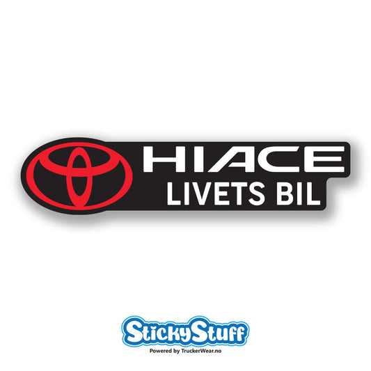 Hiace Livets Bil – Sticker Sort