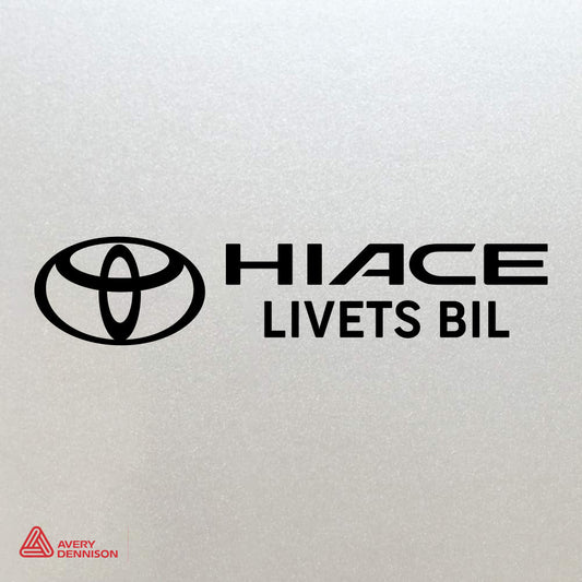 Hiace Livets Bil - Sticker Sort