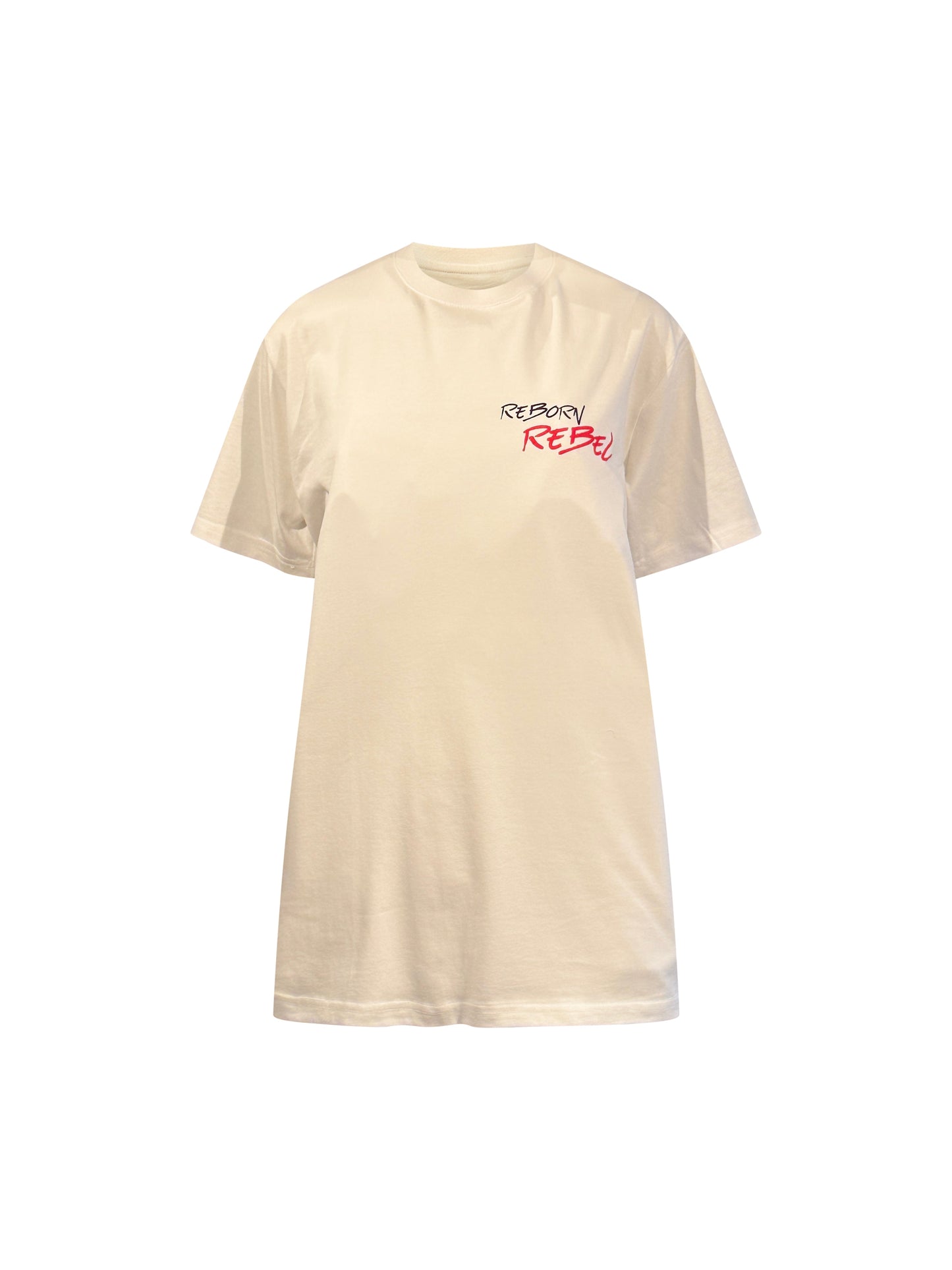 Reborn Rebel Klassisk T-shirt Hvit