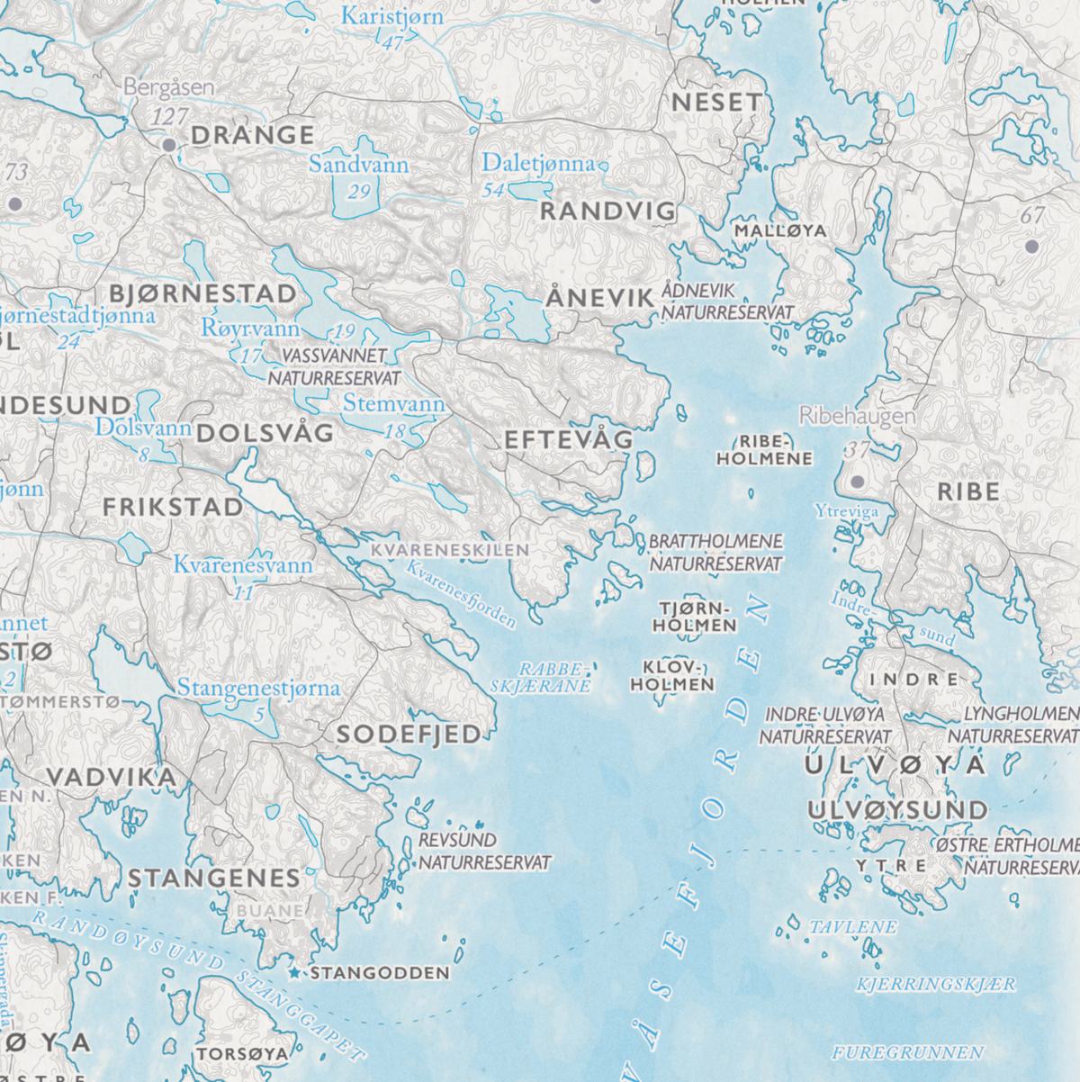 Skjærgårdskart Kristiansand