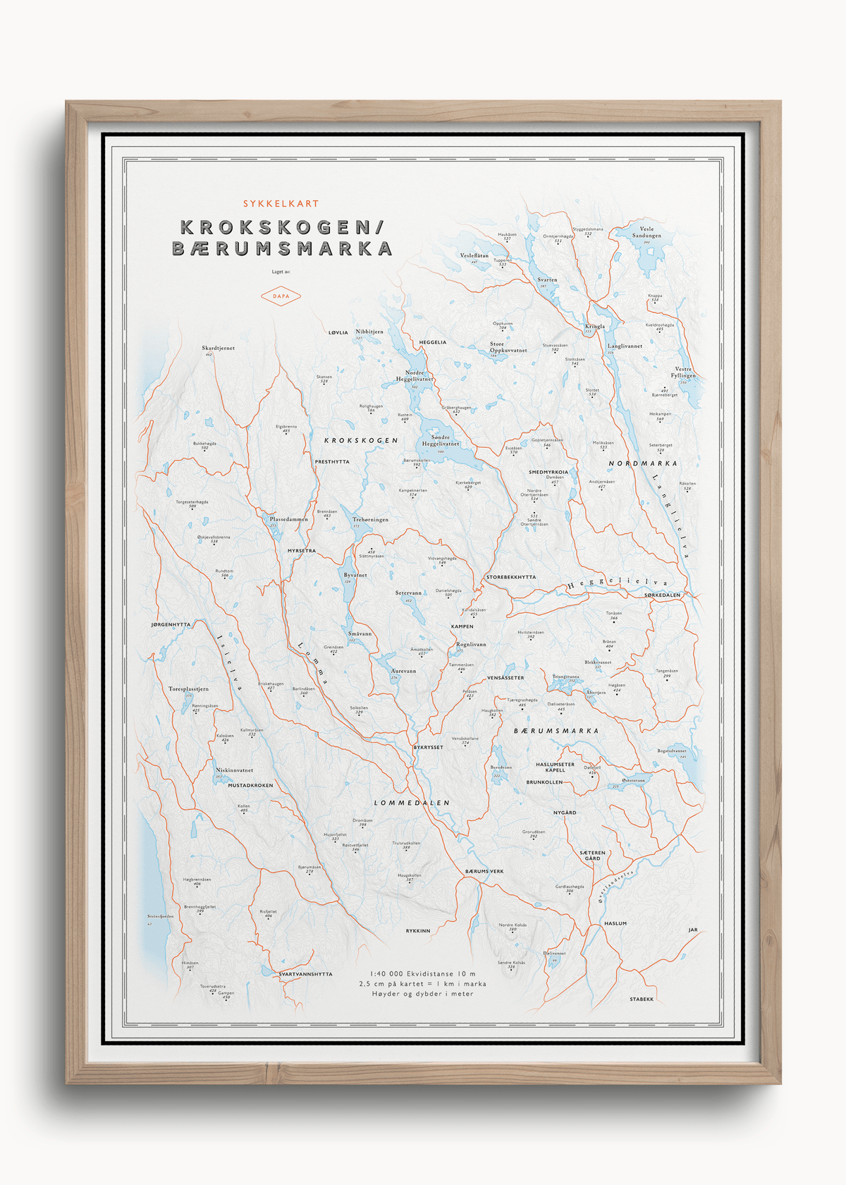 Sykkelkart Krokskogen/Bærumsmarka