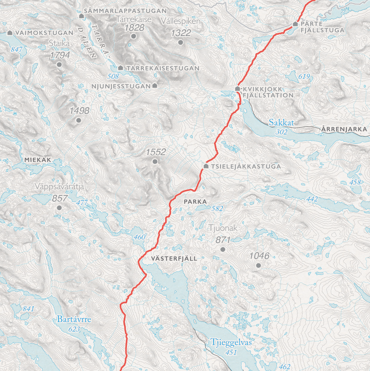 Turkart Kungsleden