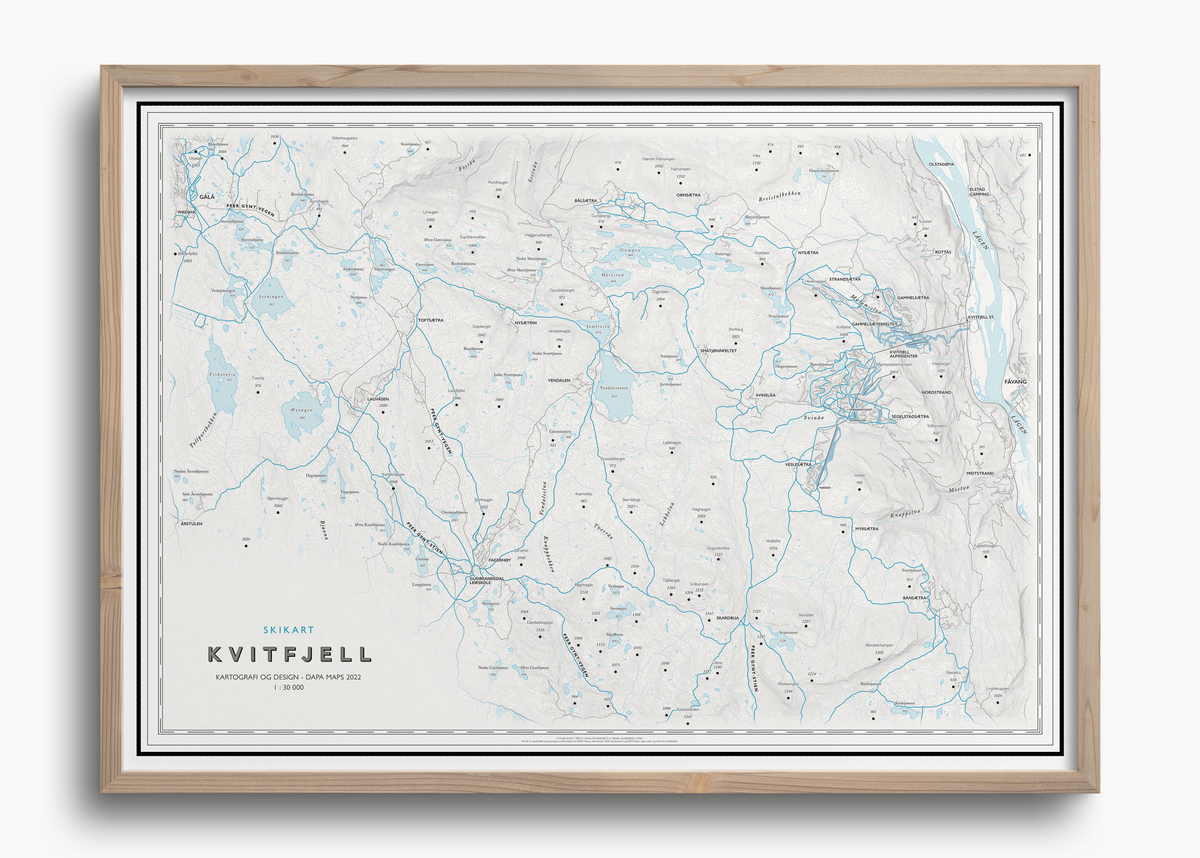 Skikart Kvitfjell