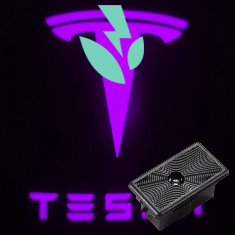 Dørlys med logo 2 stk Lilla