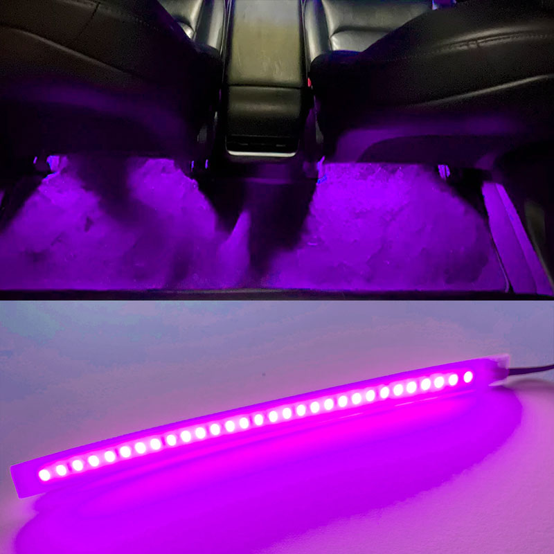 Lys til fotbrønn bak 2 stk for Model 3/Y Purple