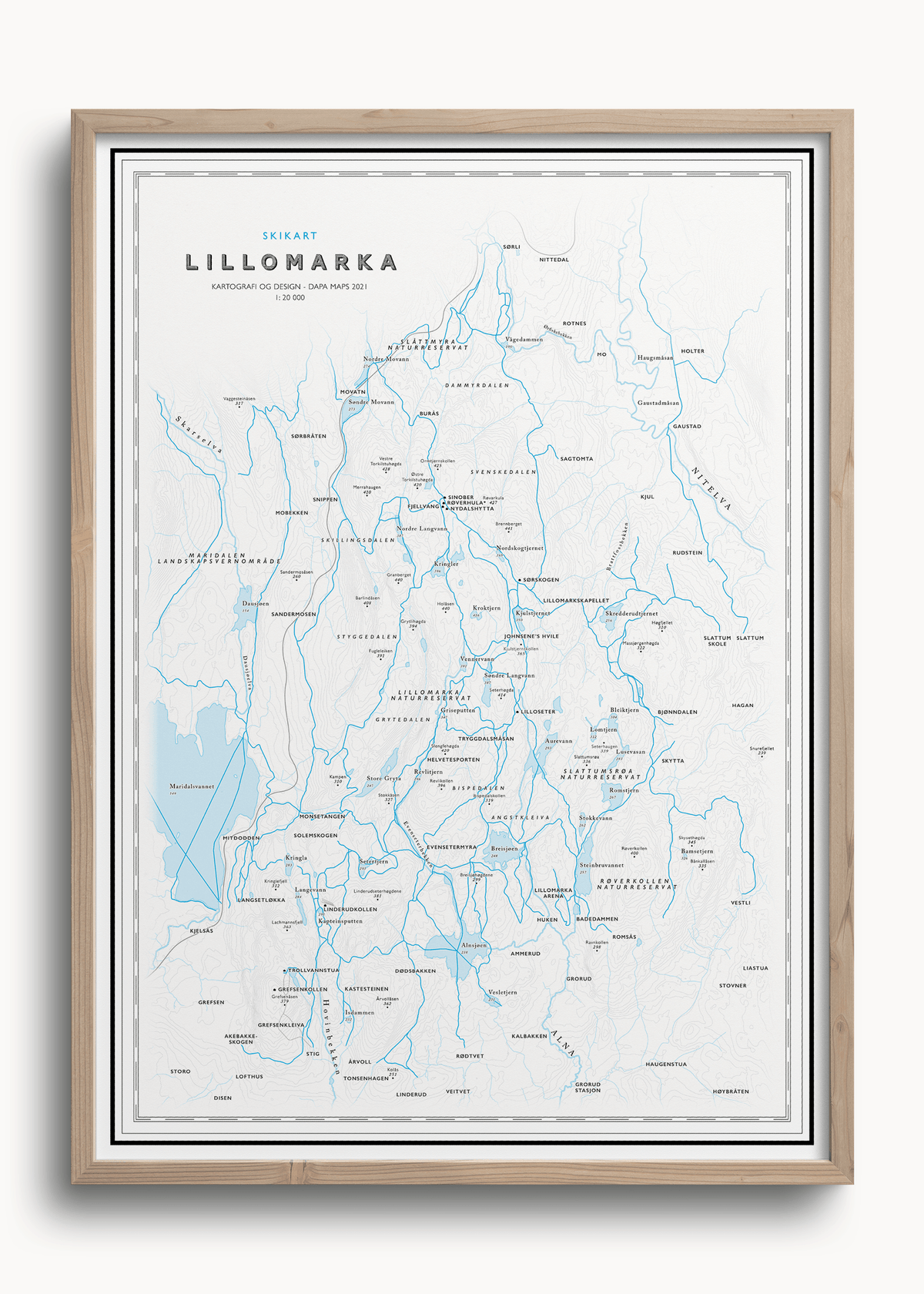 Skikart Lillomarka