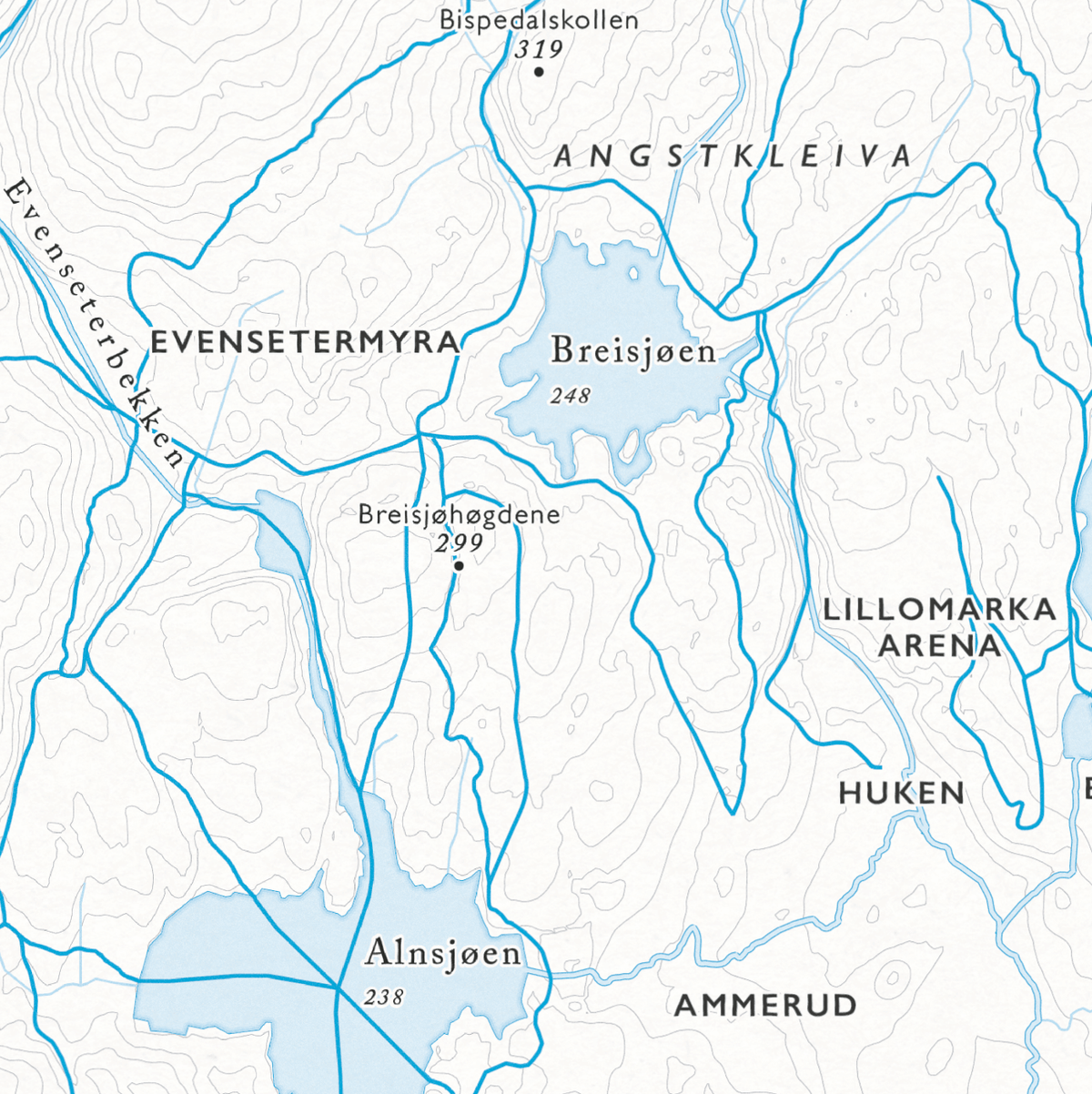 Skikart Lillomarka