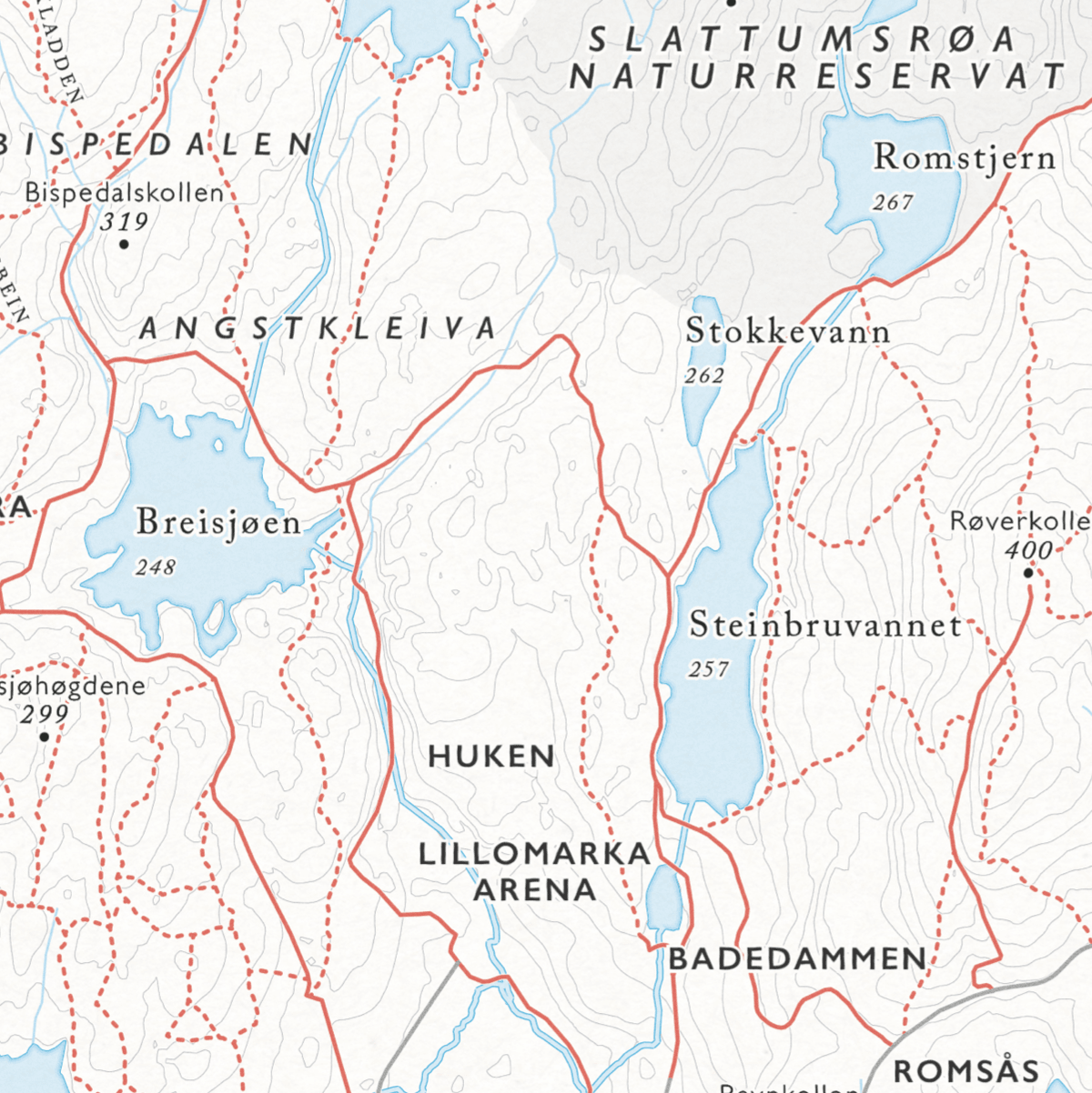 Sykkelkart Lillomarka