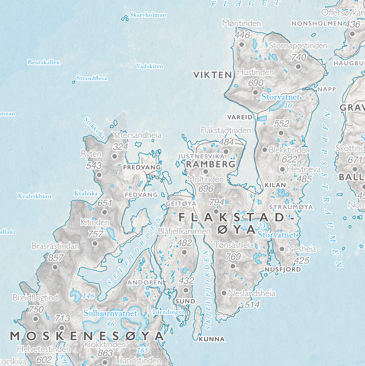 Kystkart Lofoten