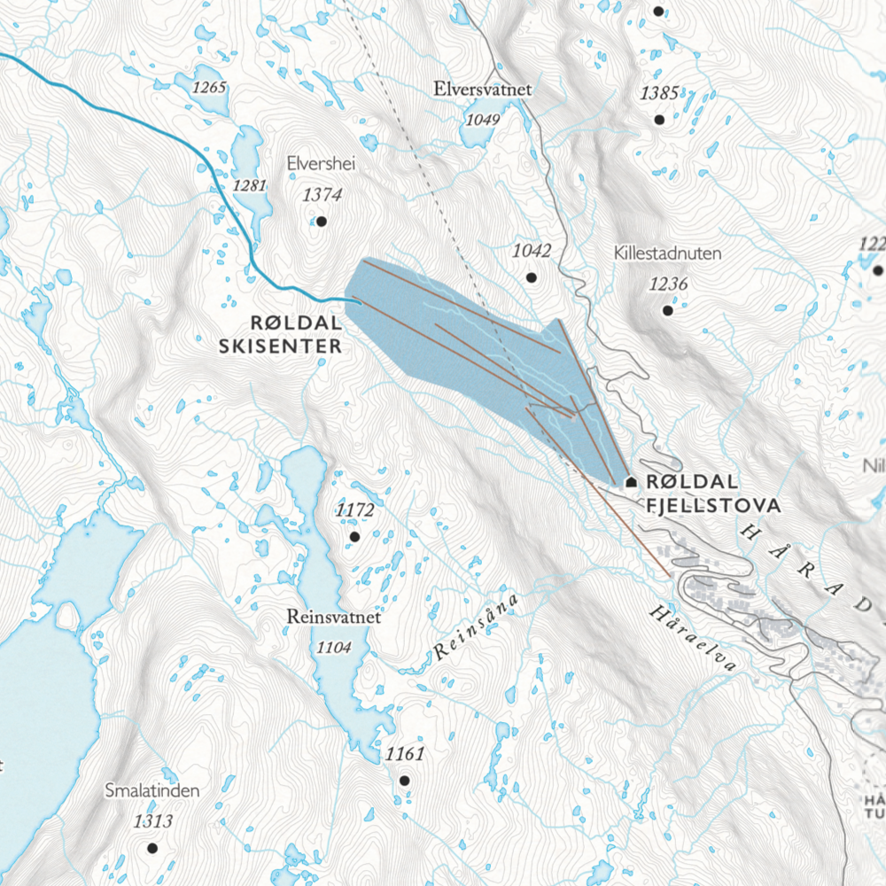 Løypekart Seljestad
