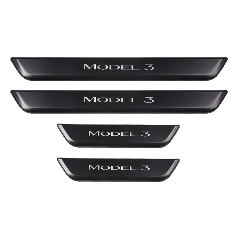 Magnetiske belyste terskler 4 stk for Model 3 (2018-08.2023)