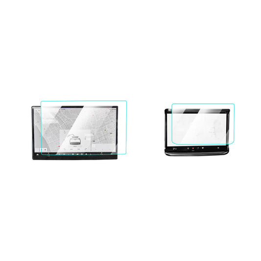 Skjermbeskytter herdet glass for Model S/X 2022+ (2 stk) Blank