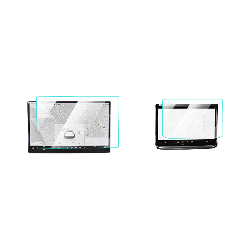 Skjermbeskytter herdet glass for Model S/X 2022+ (2 stk) Matt