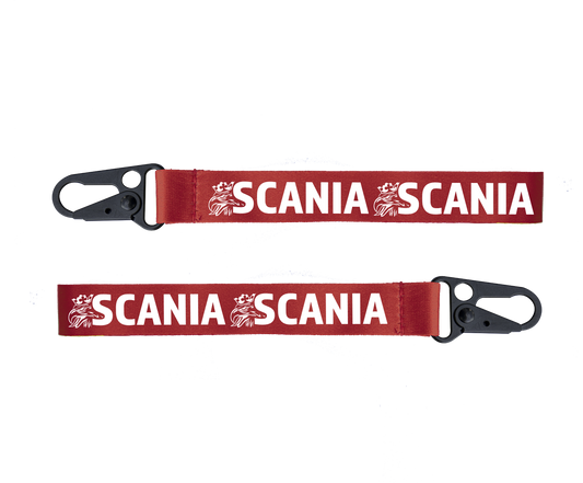 Scania - nøkkelbånd Rød