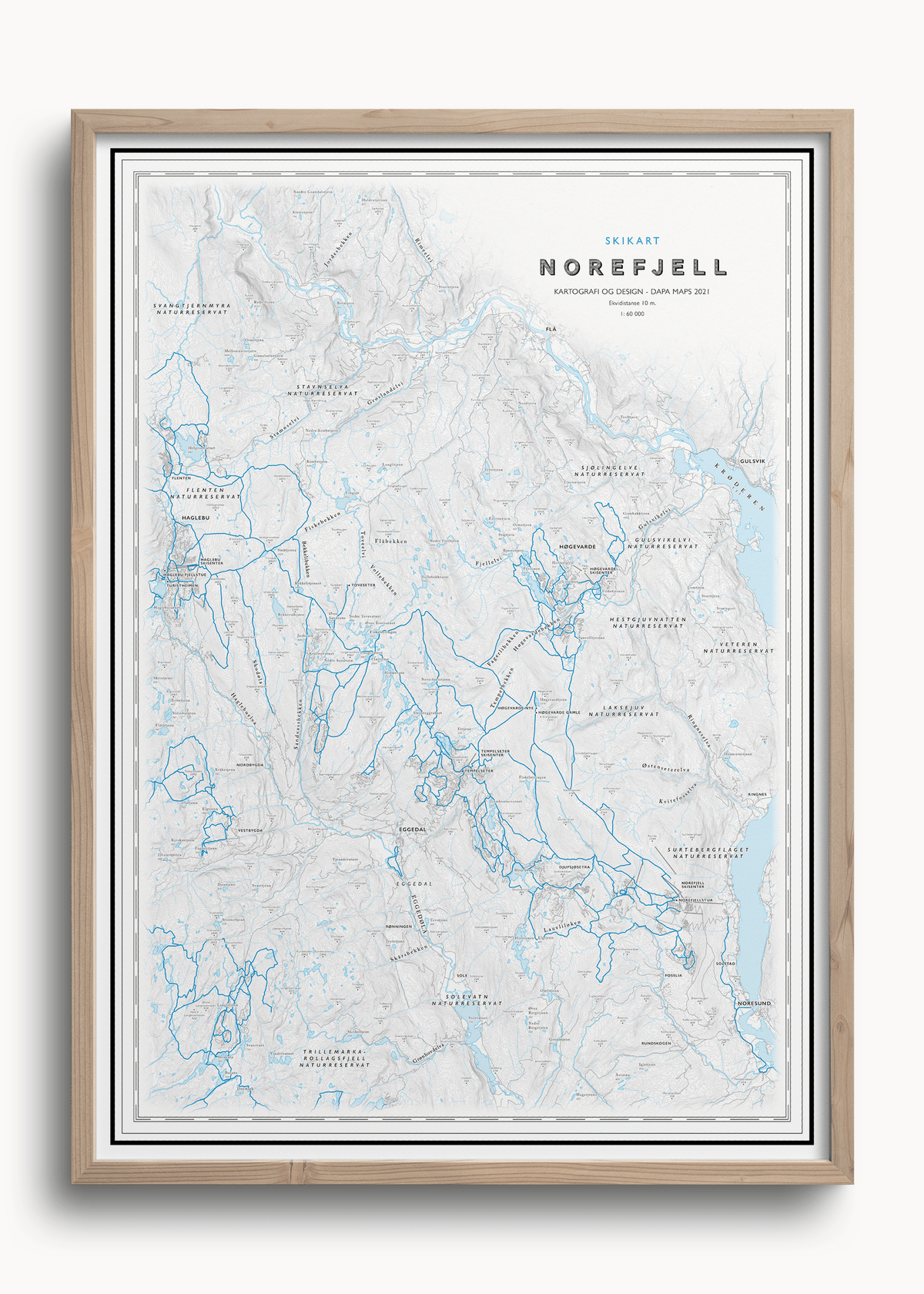 Skikart Norefjell