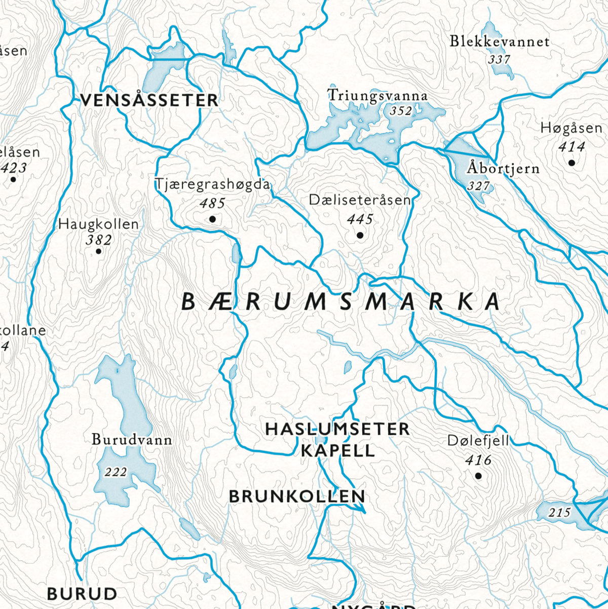 Skikart Krokskogen/Bærumsmarka