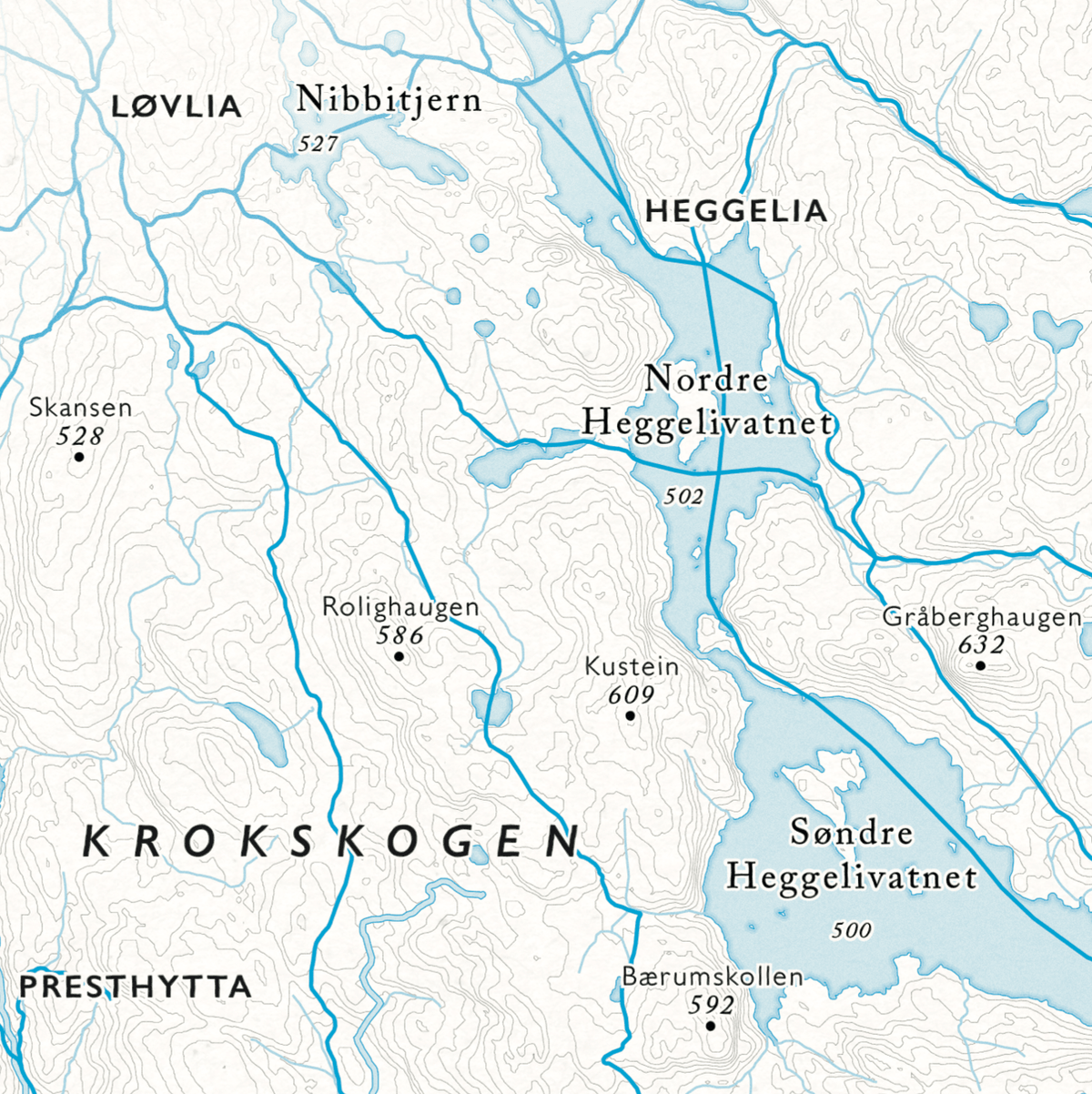 Skikart Krokskogen/Bærumsmarka