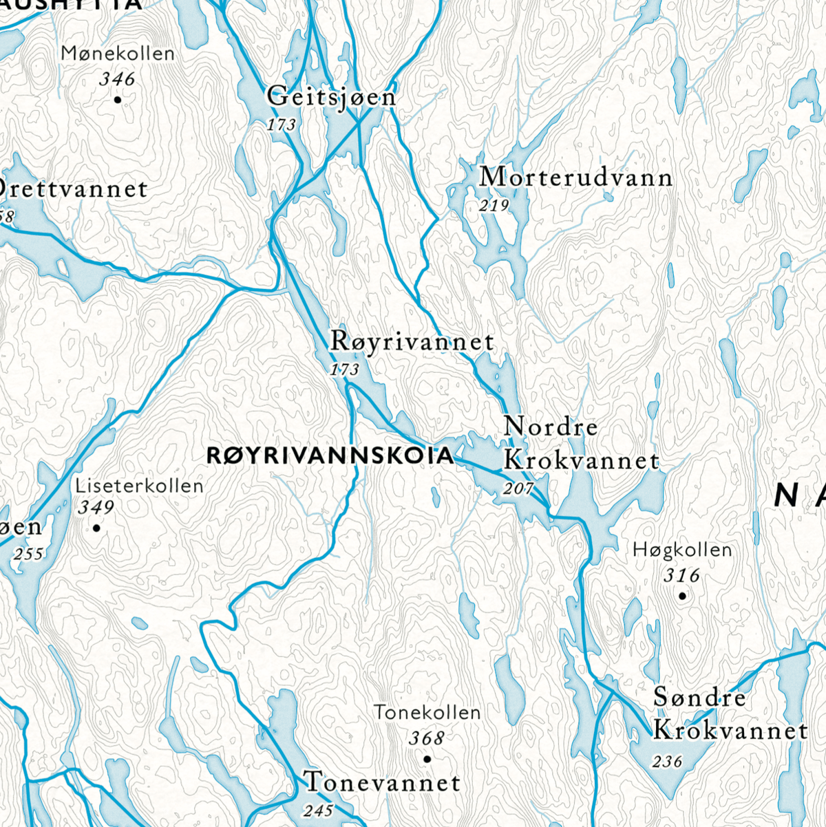 Skikart Østmarka