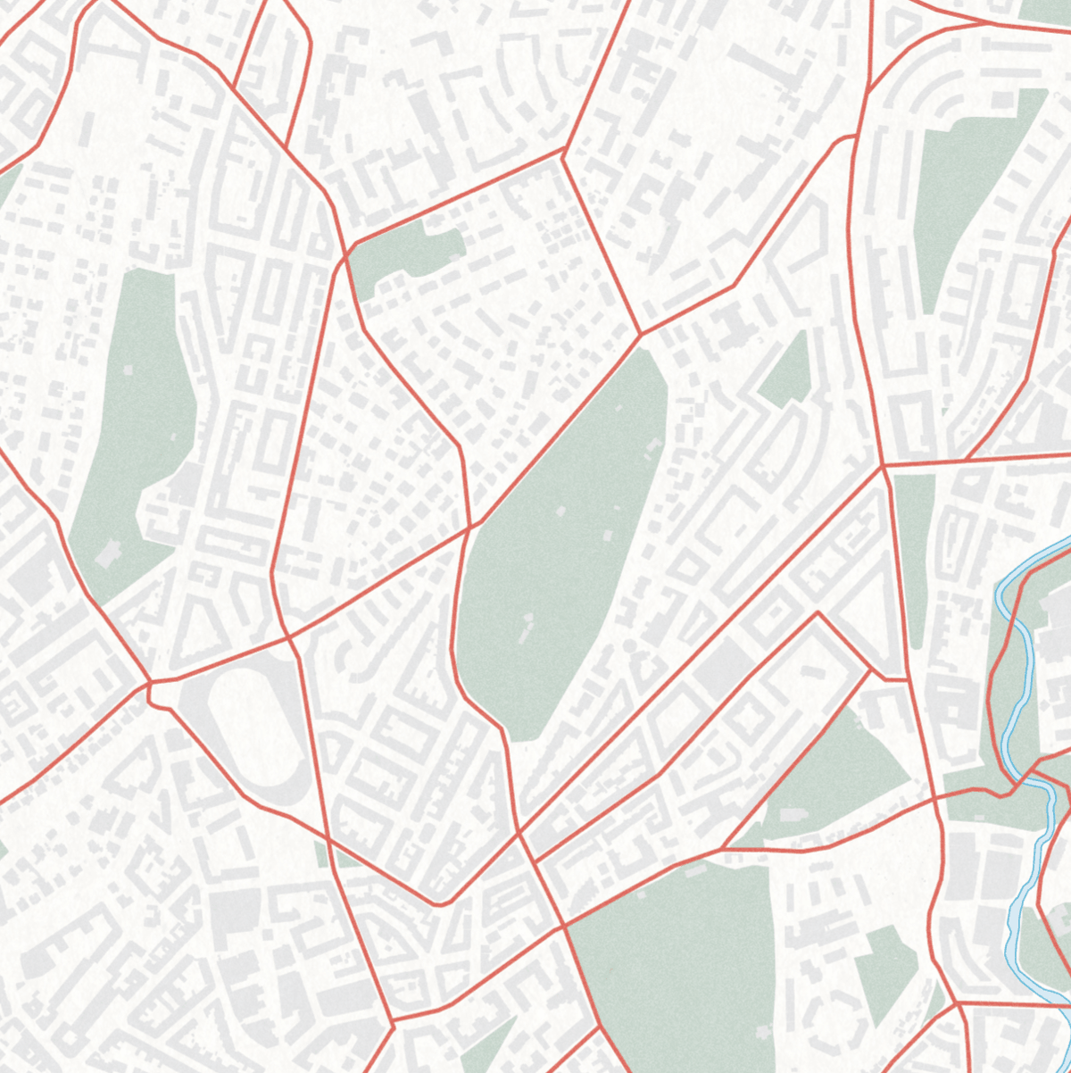 Oslo sykkelkart - uten navn
