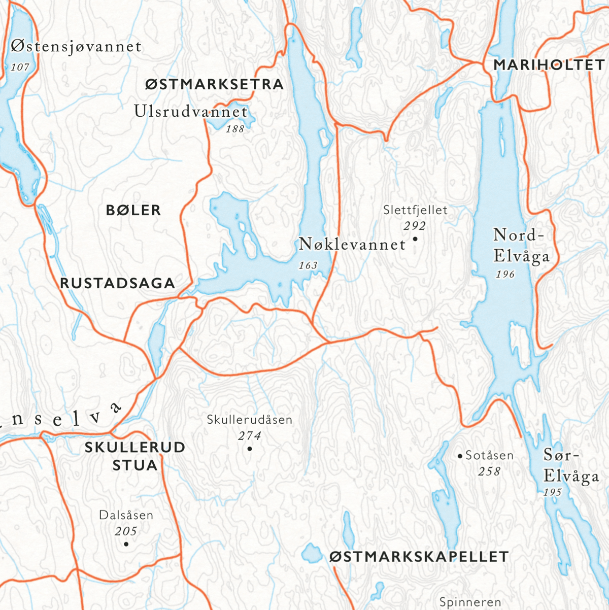 Sykkelkart Østmarka