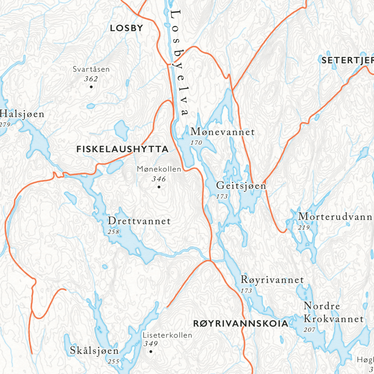 Sykkelkart Østmarka