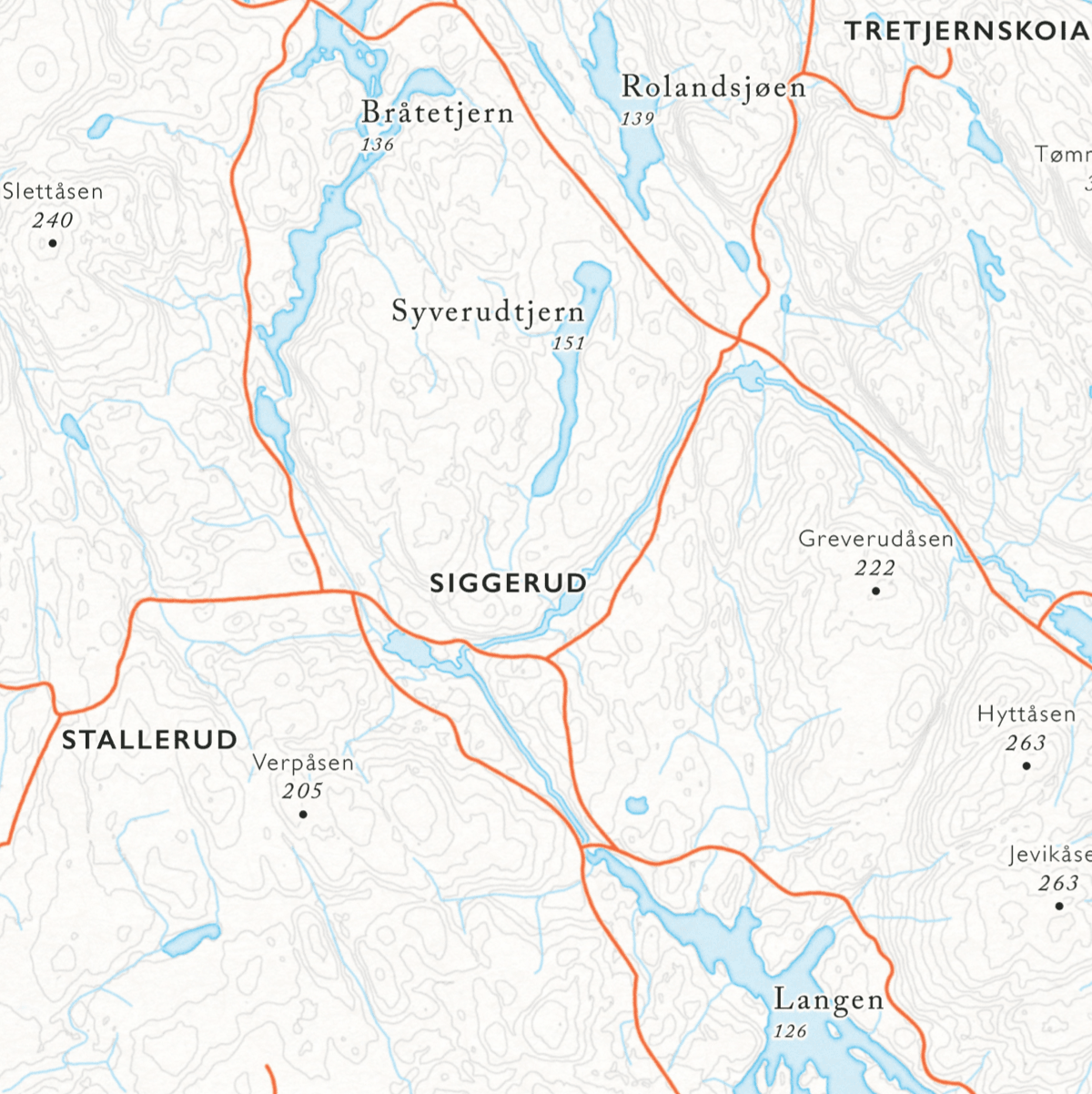 Sykkelkart Østmarka