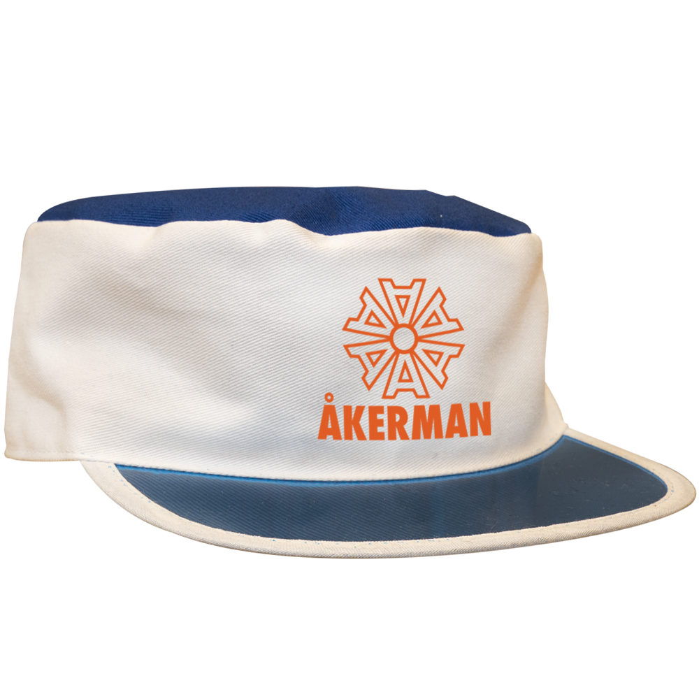 Åkerman - Retrocaps Hvit-Blå