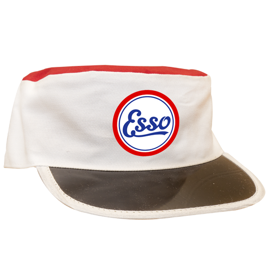 Esso Antique - Retrocaps Hvit-Rød