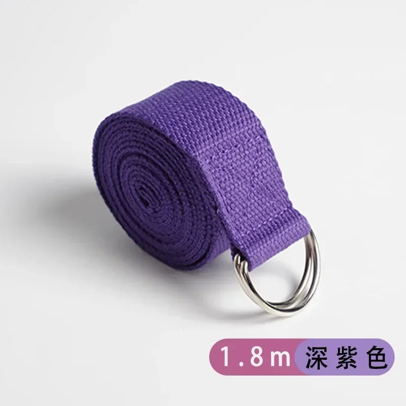 Yogabelte av bomull deep purple