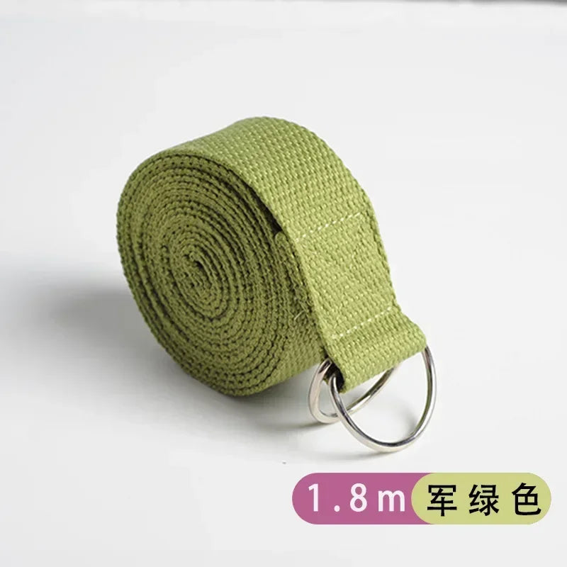 Yogabelte av bomull Military Green