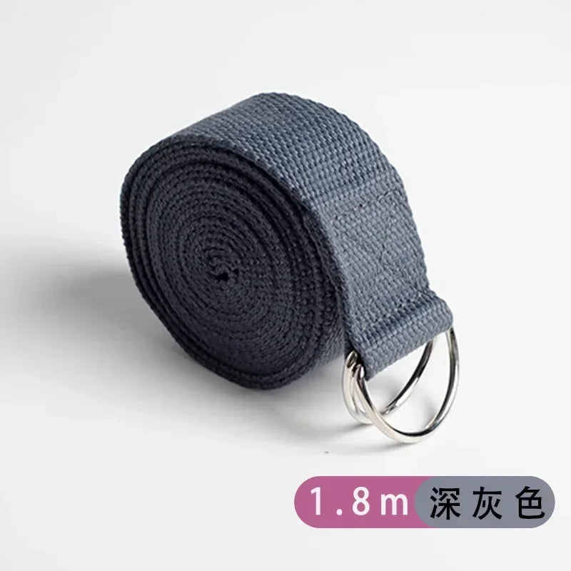 Yogabelte av bomull Dark Grey