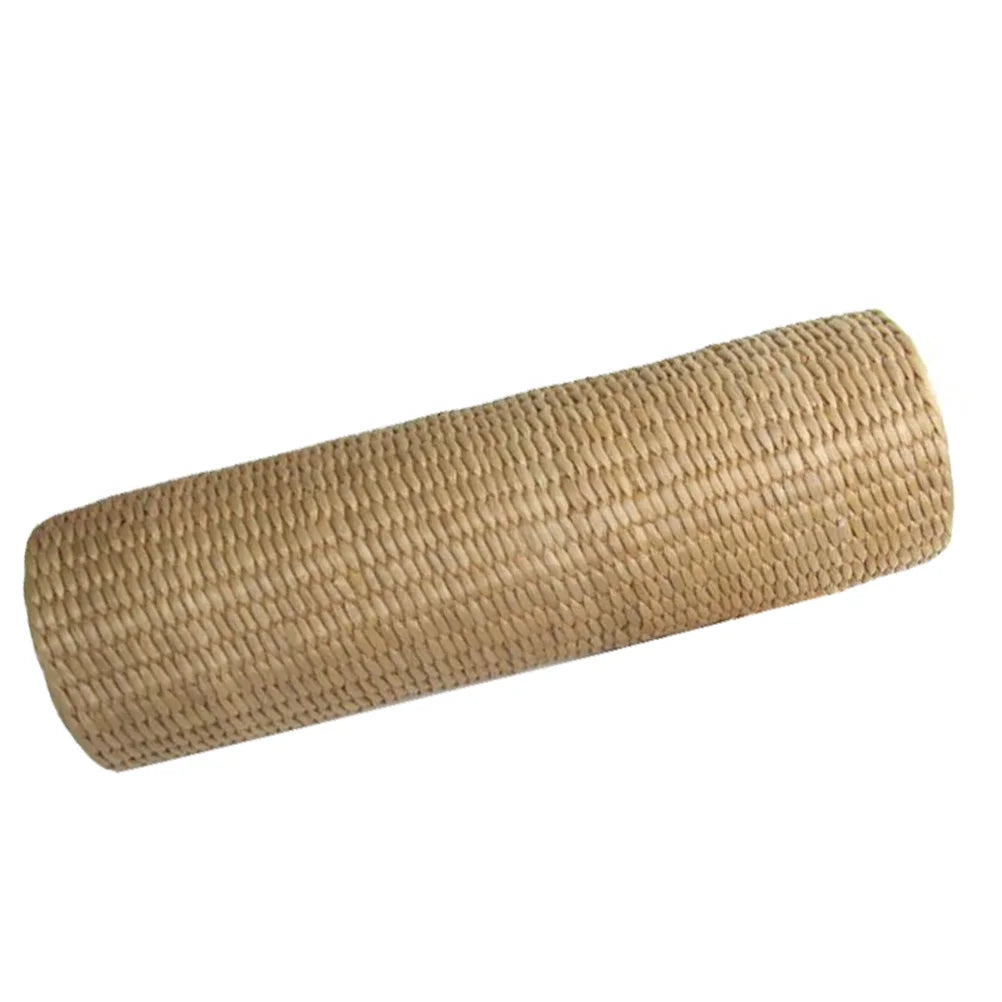 Yogapute av strå Beige 30x9cm