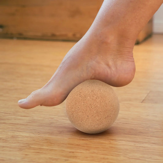 Yoga massasjeball av kork As Shown 6x6cm