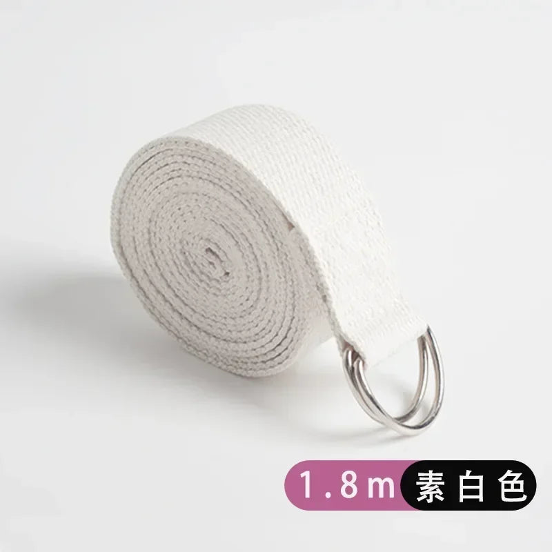 Yogabelte av bomull Plain white
