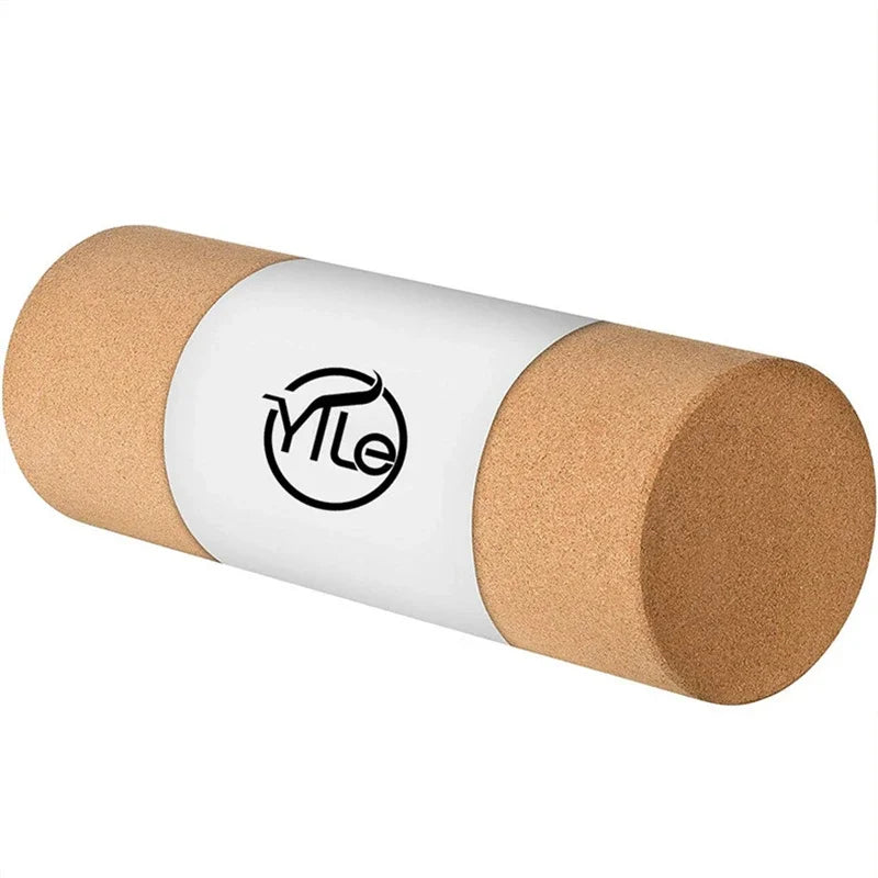 Yogarulle av kork Beige
