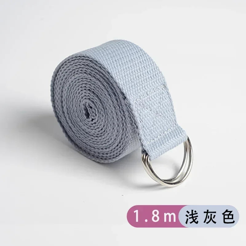 Yogabelte av bomull light gray