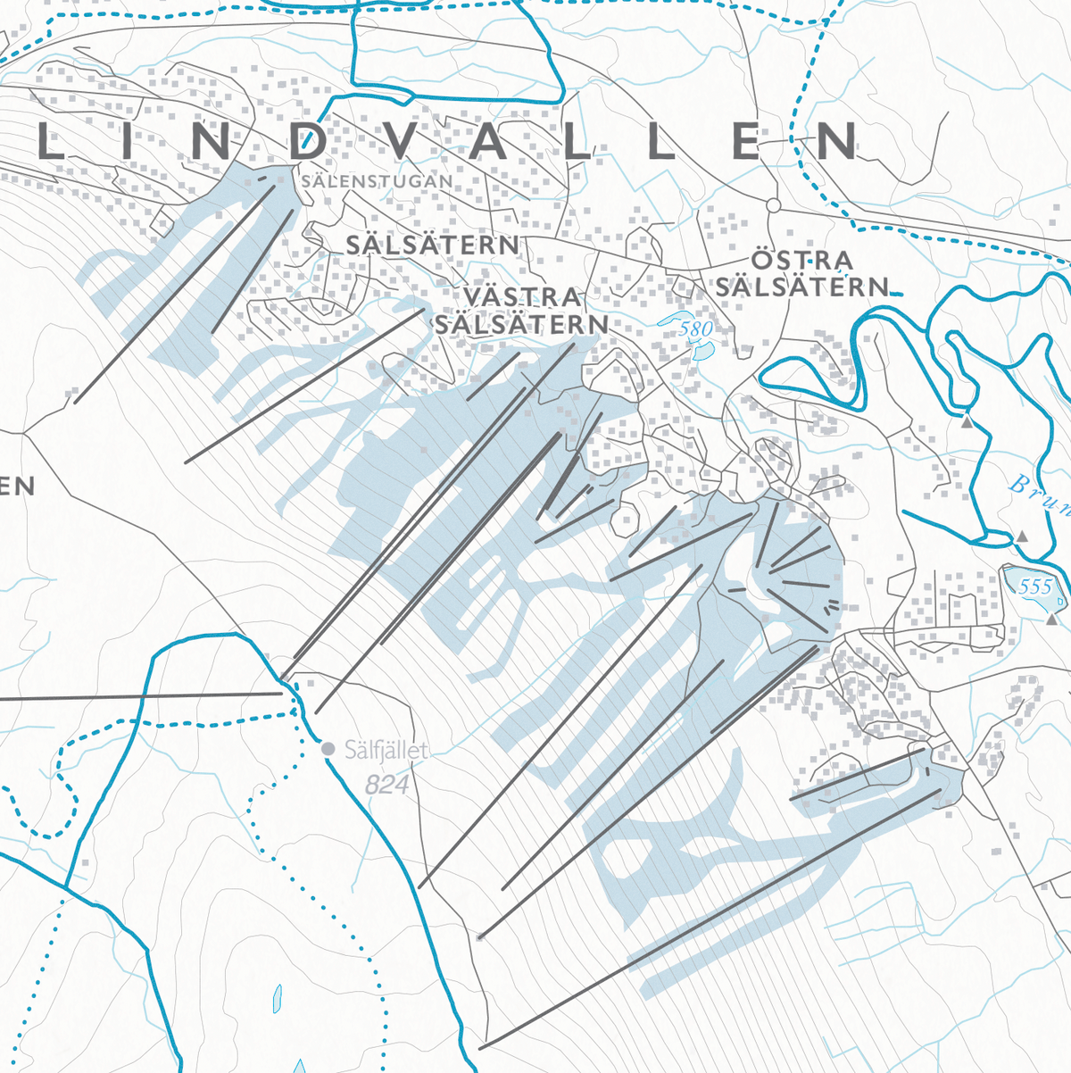 Skikart Sälen - Lindvallen - Tandådalen