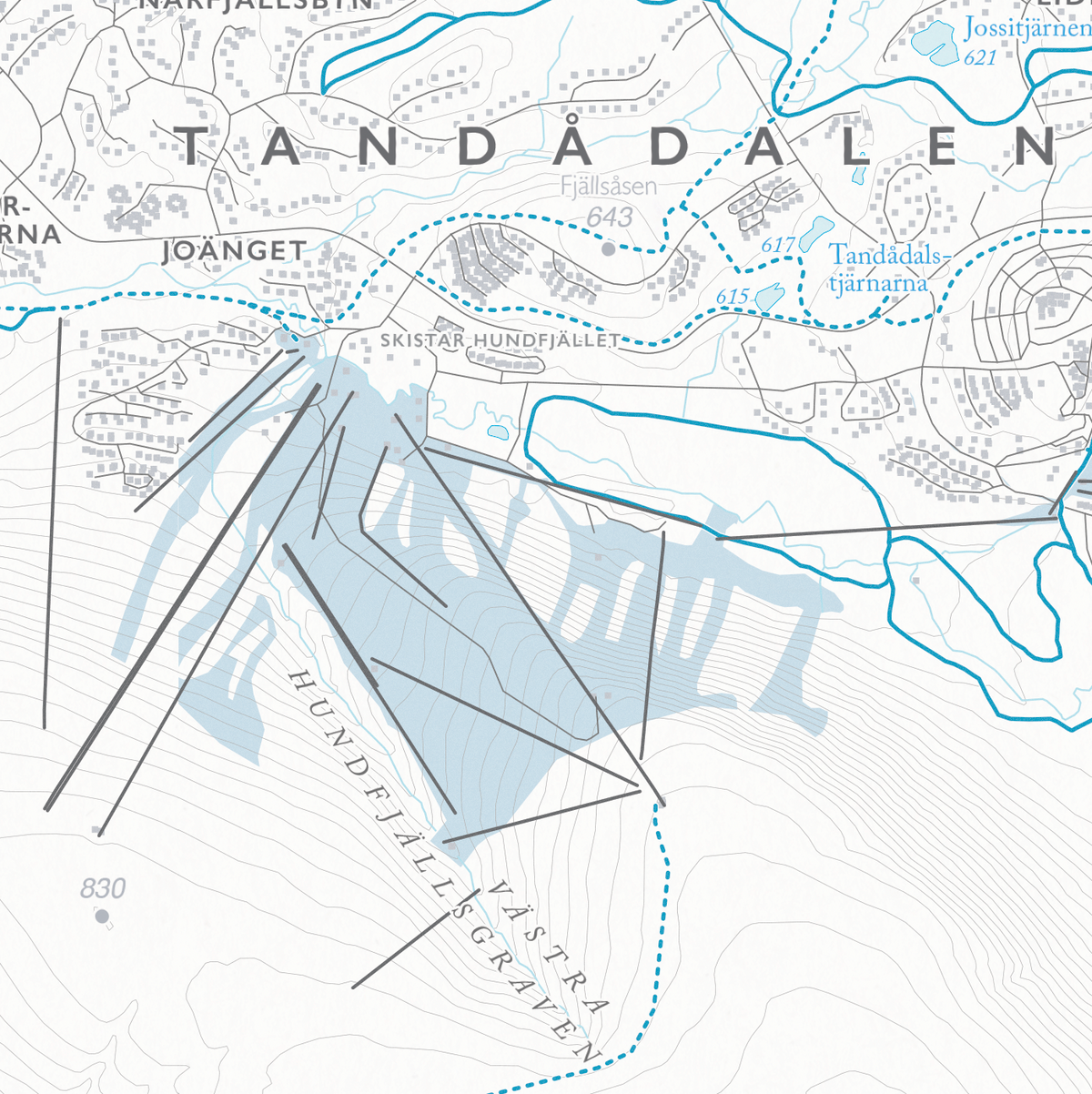 Skikart Sälen - Lindvallen - Tandådalen