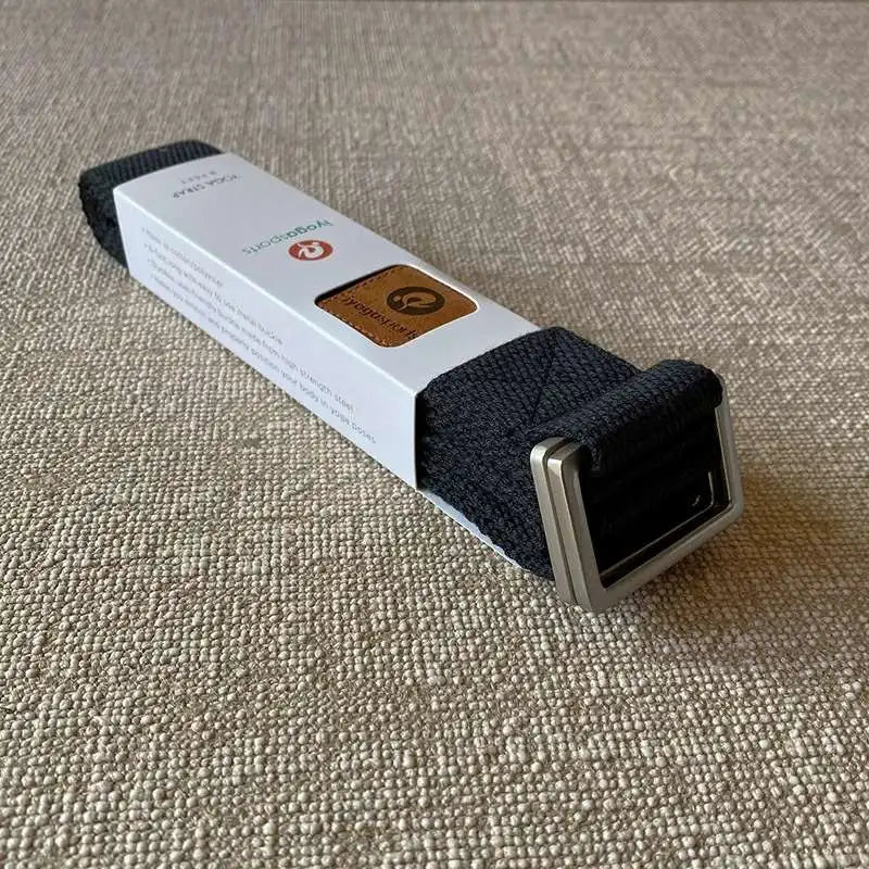 Yogabelte av bomull Black